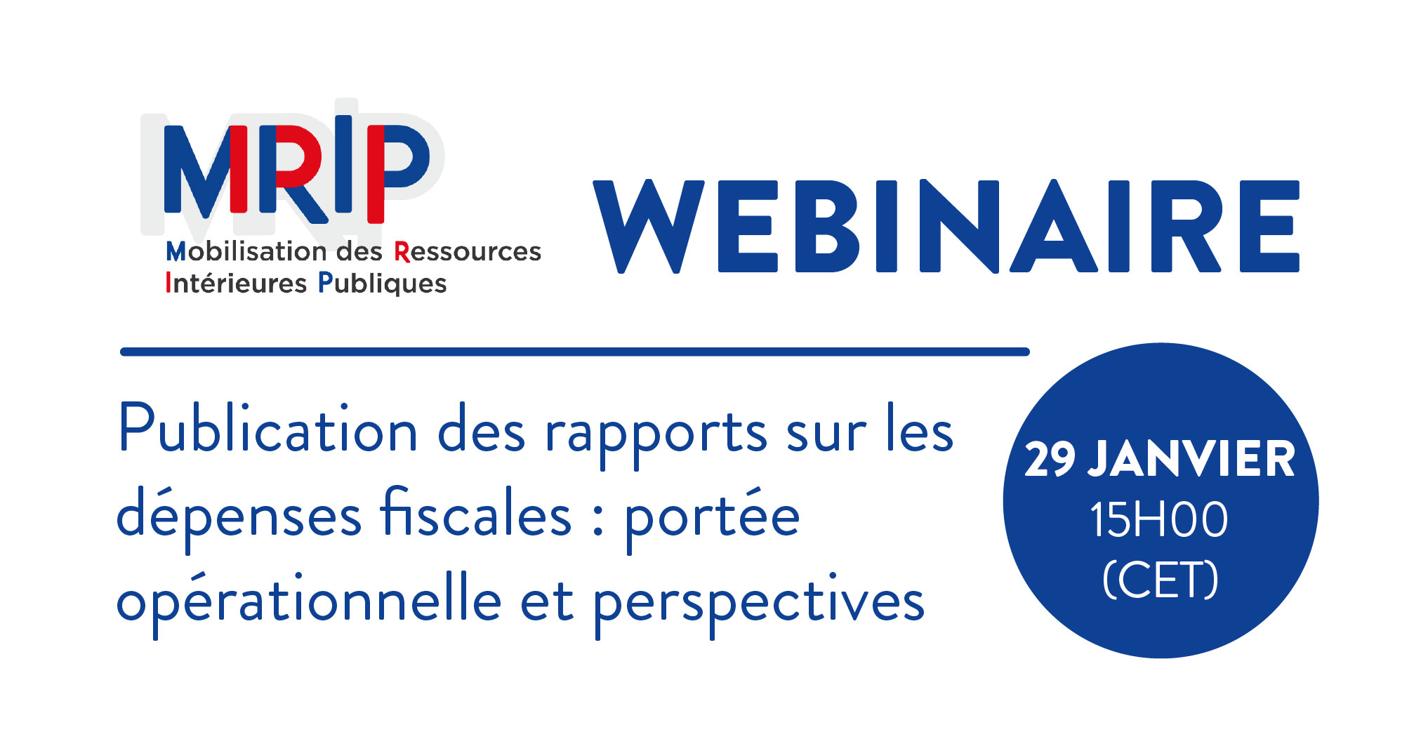 Webinaire MRIP 29 janvier 2026