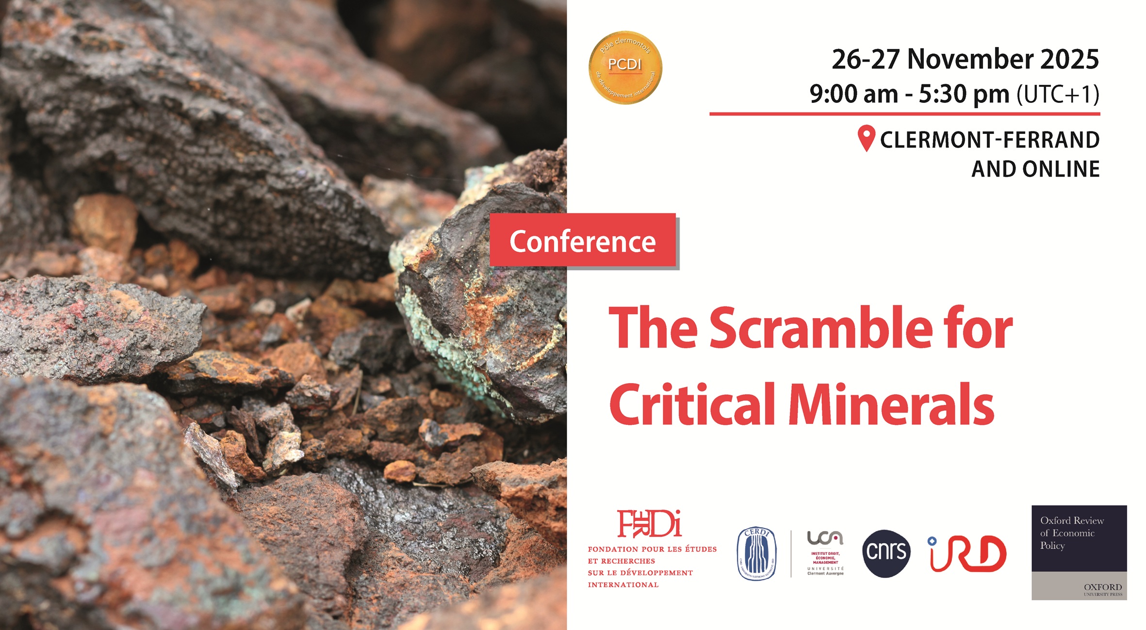 Visuel conférence Minerais critiques