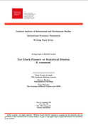 The graduate Institute Working paper 
